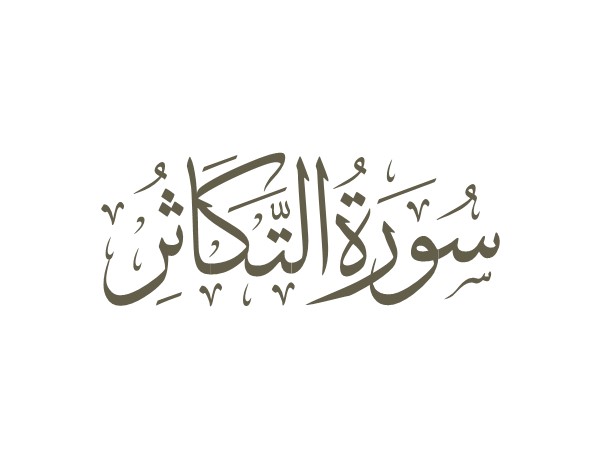 توضیحات لغوی-ادبی سوره تکاثر
